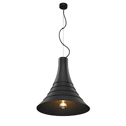 Pendant luminaire BATO 45 PD, � 45cm, E27, black