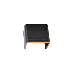 MANA Leuchtenschirm, Breite 12cm, Holz grau/braun