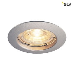 PIKA QPAR51, Ceiling recessed luminaire, fixed, silver grey