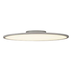 LED Ceiling luminaire PANEL 60 round, � 60cm, 42W, dimmable, silver grey, 4000K