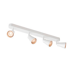 Wand- und Deckenleuchte AVO QUAD QPAR51, 4-flammig 4x GU10, dreh- und neigbar, Wei�