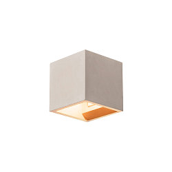 SOLID CUBE Wandleuchte, QT14, grau