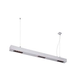 Premium-LED Pendelleuchte Q-LINE PD, 100cm, fr BAP, 45W, TRIAC dimmbar, Silber, 3000K 2100lm