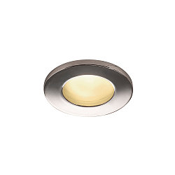 Outdoor Ceiling recessed luminaire DOLIX OUT, GU10, QPAR51, IP65, � 68mm, round, chrome