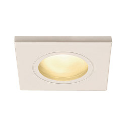 Outdoor Ceiling recessed luminaire DOLIX OUT, GU10, QPAR51, IP65, � 68mm, square, white