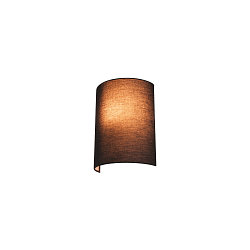 FENDA Wall luminaire textile shade, half, � 23cm, black