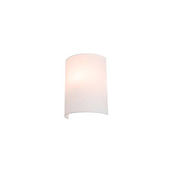 FENDA Wall luminaire textile shade, half, � 23cm, white