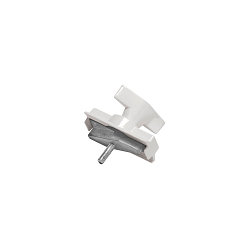 Luminaire adapter mechanical, for S-TRACK 3-Phase high-voltage track, traffic white RAL 9016