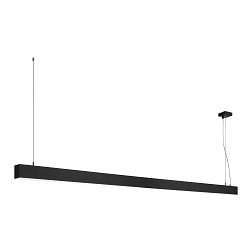 LED Pendelleuchte GLENOS, 200.5cm, UGR , 85W 4000K 6600lm, Mattschwarz