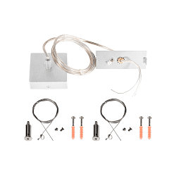 Suspension set for TEC KALU Ceiling luminaires, 150cm, white