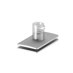 Mounting accessories for H-PROFILE, Strain relief / pendulum feed-in, alu anodized