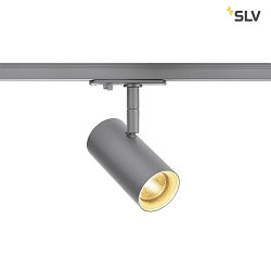 Premium LED NOBLO SPOT for 1-Phase high-voltage track, 7.5W 2700K 620lm 36°, silver grey