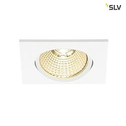 LED Ceiling recessed spot NEW TRIA 68 square for 6.8cm, 7.2W 1800-3000K 440lm 38, swiveling, TRIAC dimmable, white