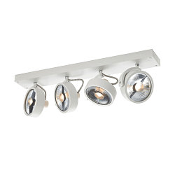 Wall and Ceiling luminaire KALU CW, Quad, QPAR111, 4x max. 75W, white