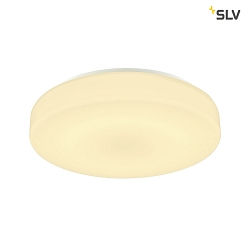 LED Outdoor Wall and Ceiling luminaire LIPSY 40 Drum, IP44, 3000/4000K,  35cm, 18W, white