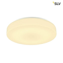 LED Outdoor Wall and Ceiling luminaire LIPSY 50 Drum, IP44, 3000/4000K,  40cm, 21W, white