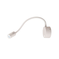 Premium-LED Displayleuchte DIO FLEX PLATE, mit Flex-Arm und Schalter, 1.9W 45°, 4000K 82lm, Weiß