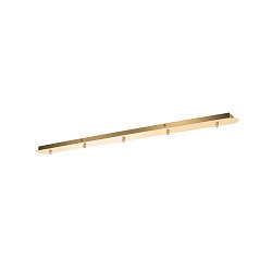 FITU Canopy for FITU PD Pendant luminaires, F�NFFACH, LANG, max. 16A, soft gold