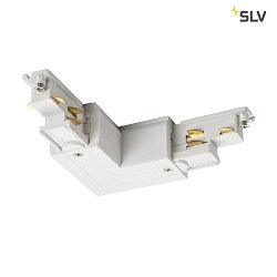 DALI controllable Corner connector for S-TRACK, Earth outside, white