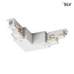 DALI controllable Corner connector for S-TRACK, Earth inside, white