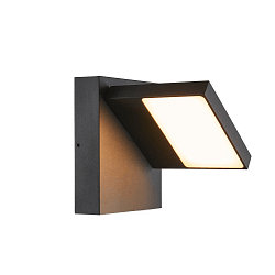 LED Au�enwandleuchte ABRIDOR, IP55 IK03, 12W 3000/4000K (CCT Switch) 980lm, schwenkbar, Anthrazit
