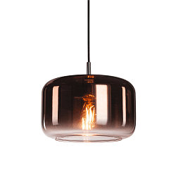 Pendant luminaire PANTILO 28, E27, open cable end, copper