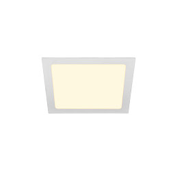 LED Ceiling recessed luminaire SENSER 24 LED, square, 1200lm, IP20, white, 3000K