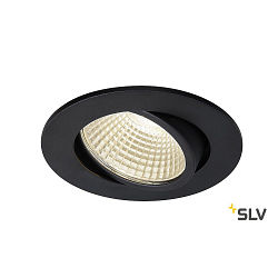LED Ceiling recessed spot NEW TRIA 68 I CS LED, round, 5,3W, 38, 300lm, incl. driver and clip springs, 3000K, black