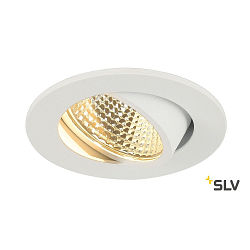 LED Ceiling recessed spot NEW TRIA 68 I CS LED, round, 5,3W, 38, 300lm, incl. driver and clip springs, 2700K, white