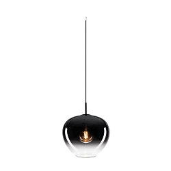 Pendant luminaire PANTILO CONVEX 29 Indoor, E27, chrome, open cable end
