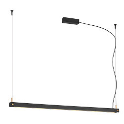 LED Pendant luminaire NOYA PD PHASE, CCT switch, 2700/3000K, 1861/2025lm, IP20, black