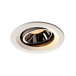 LED Ceiling recessed luminaire NUMINOS DL M, 2700K, IP20, rotatable / pivotable, 55�, 1550lm, UGR 18, white/chrome