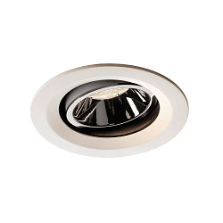 LED Ceiling recessed luminaire NUMINOS DL M, 4000K, IP20, rotatable / pivotable, 55�, 1660lm, UGR 19, white/chrome