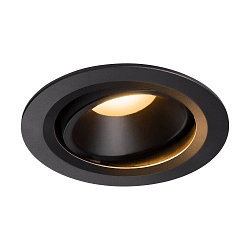 LED Ceiling recessed luminaire NUMINOS DL L, 2700K, IP20, rotatable / pivotable, 20�, 2150lm, UGR 20, black/black
