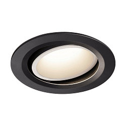 LED Deckeneinbauleuchte NUMINOS DL L, 4000K, IP20, dreh-/schwenkbar, 20�, 2450lm, UGR 18, Schwarz / Wei�