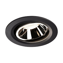 LED Deckeneinbauleuchte NUMINOS DL L, 4000K, IP20, dreh-/schwenkbar, 20�, 2350lm, UGR 17, Schwarz / Chrom