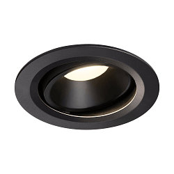 LED Deckeneinbauleuchte NUMINOS DL L, 4000K, IP20, dreh-/schwenkbar, 55�, 2350lm, UGR 23, Schwarz / Schwarz
