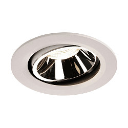 LED Deckeneinbauleuchte NUMINOS DL L, 4000K, IP20, dreh-/schwenkbar, 20�, 2350lm, UGR 17, Wei� / Chrom