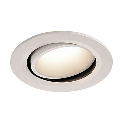 LED Deckeneinbauleuchte NUMINOS DL L, 4000K, IP20, dreh-/schwenkbar, 40�, 2450lm, UGR 19, Wei� / Wei�