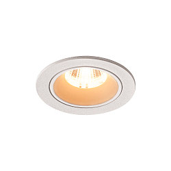 LED Deckeneinbauleuchte NUMINOS DL S, 2700K, IP20, 20�, 720lm, UGR 19, Wei� / Wei�