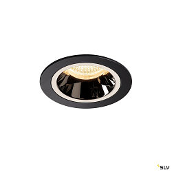 LED Ceiling recessed luminaire NUMINOS DL M, 3000K, IP20, 20, 1550lm, UGR 17, black/chrome