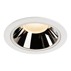 LED Ceiling recessed luminaire NUMINOS DL XL, 3000K, IP20, 40�, 3500lm, UGR 18, white/chrome
