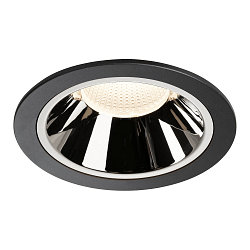 LED Deckeneinbauleuchte NUMINOS DL XL, 4000K, IP20, 20�, 3750lm, UGR 18, Schwarz / Chrom