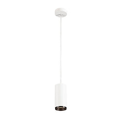 LED Pendelleuchte NUMINOS PD PHASE M, 3000K, 24�, 1955lm, wei� / schwarz