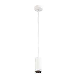 LED Pendant luminaire NUMINOS PD DALI S, 3000K, 36�, 1020lm, white/black