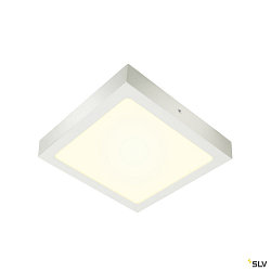 LED Wall / Ceiling luminaire SENSER 24 CW, square, 15W, 1200lm, IP20, white, 4000K