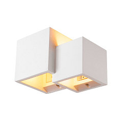 Wandleuchte PLASTRA WL CUBES, QT14, IP20, wei�