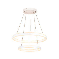LED Pendelleuchte ONE DOUBLE PHASE, Up/Down, � 60cm, 35W 2700/3000K (CCT) 1270lm 130�, CRi >90, wei�