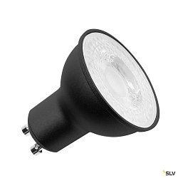 LED reflector lamp QPAR51, GU10, 6W 2700K 460lm 38°, CRi >90, dimmable, black