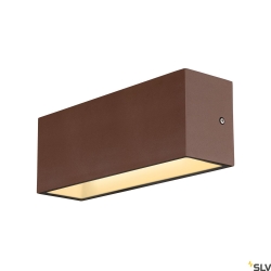 LED Outdoor Wall luminaire SITRA L WL UP/DOWN, CCT switch, 3000/4000K, rust coloured